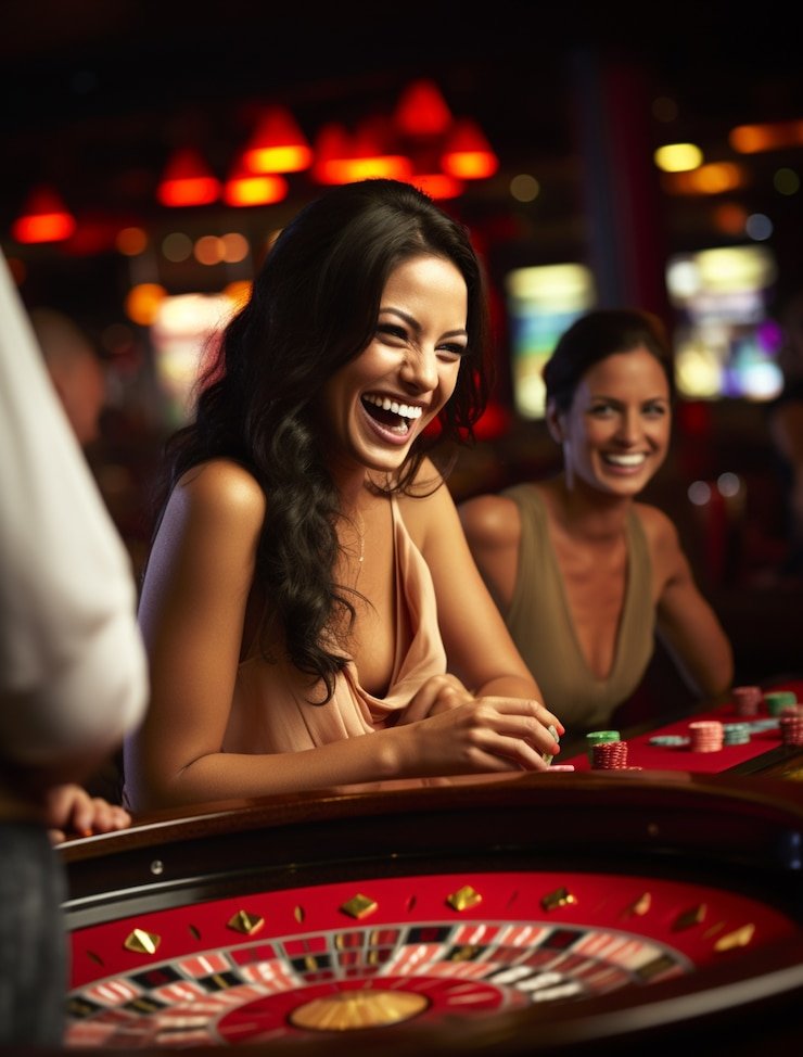 Tampilan studio Live Baccarat koi800 dengan dealer dan multi-kamera